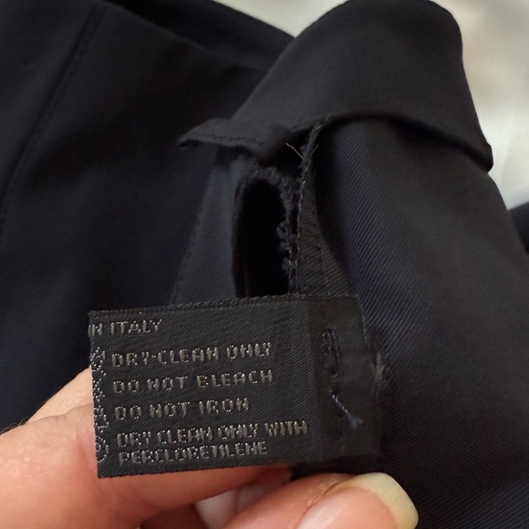 Prada Navy Straight-Leg Trousers Size 44 Designer Women’s Pants Sleek & Stylish - Picture 12 of 13